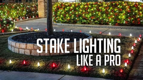 How To Install Christmas Lights with Yard Stakes Like a Pro.
